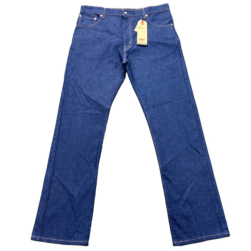 Levis 517 Bootcut Jeans Mens 36x34 Blue Denim Dark Wash Western Cowboy Work NWT